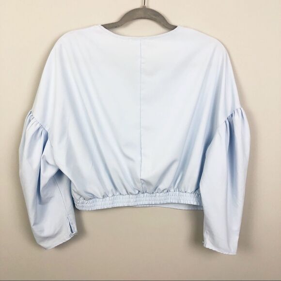 BLEUH CIEL | Baby Blue Peasant Top Long Sleeve L - Picture 5 of 6